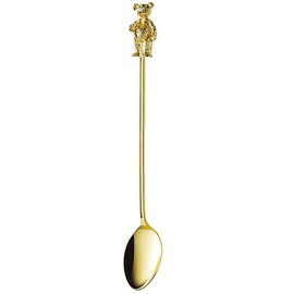 Takakuwa Metal Rubber Cast Coffee Spoon, Parent-child Bear, Gold 003518