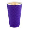 Restaurantware 20 Ounce Ripple Insulated Coffee Cups 250 Double Wall