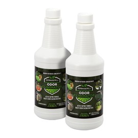 Zero Waste USA Odor Eliminator Concentrate - Professional Strength - Active Enzyme Formula digests odor-causing bacteria - Makes up to 16 Gallons of ready-to-use liquid (2-32 fl oz)