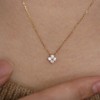 083BASE | Fortune Clover Necklace | 925 Sterling Silver Adjustable
