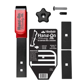 My Bow Buddy Regular Hang-On Buddy Tree Stand Bow Holder | Steel Bow Holder for Tree Stand with Rubber Grip | Works as a Compound or Crossbow Stand | Bow Holder Archery Stand with Quick Attach Knobs