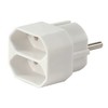 Euro Double Plug White