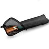 Yaneno Windproof Travel Folding Umbrella Compact Light Real Wood Handle