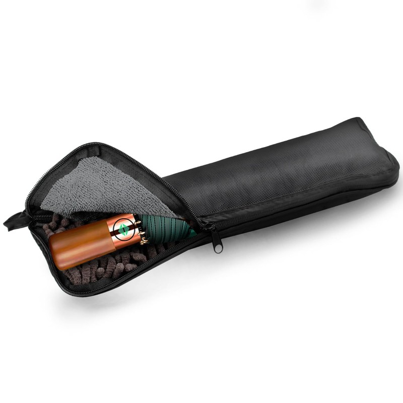 Yaneno Windproof Travel Folding Umbrella Compact Light Real Wood Handle