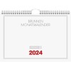 BRUNNEN Monthly Calendar 2024 1 Page = 1 Month A4
