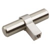 GlideRite Hardware 4002-T-SS-1 2.25 inch Stainless Steel Solid Euro T-Bar