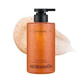 Rememberin Persimmon Body Wash | Clarifying & Hydrating | Free of Sulfates, Silicones, Parabens (17.63 oz / 500g, Pack of 1)