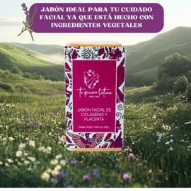 TQL | Jabon Facial | Skin Care | Hidrata la piel | Arrugas y líneas de expresión | con extracto de colágeno y placenta | Para todo tipo de piel | 100 gr