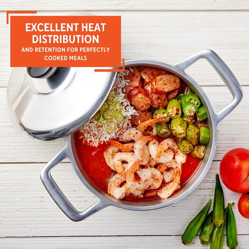 IMUSA 3.5qt H. Cajun Cast Aluminum Dutch Oven