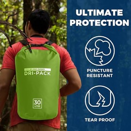 Bolsa seca impermeable – Bolsa seca flotante que mantiene el equipo seco 10L/20L/30L/40L tamaños para mochileros, kayak, canotaje, camping, pesca, sen