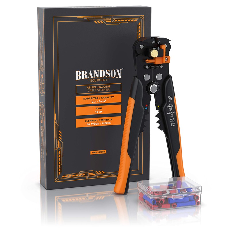 Brandson - Wire stripper - 10-24 AWG - self-adjusting -