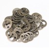 Adiyer 50pcs Round 25mm / 1-inch Mortise Type Metal Keyhole