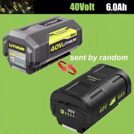 40V 6.0Ah Battery for Ryobi 40 Volt Li-Ion OP40602 OP40261 OP4060 LED & Charger