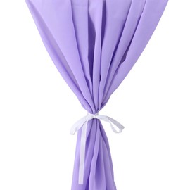 Time to Sparkle 2PCS 10FT Chiffon Table Runner Wedding Decor 28x120 inches Gauze Table Runner Rustic Sheer Table Decor for Romantic Bridal Shower Baby Shower Birthday Party Lanvender