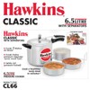 Hawkins 6.5 Litre Classic Pressure Cooker with Pots, Inner Lid