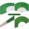 24 Pack Handheld Fan,Folding Hand Glitter Fan with Shining Transparent