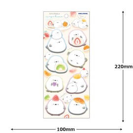 Camio Japan Sticker Super Squishy Sticker Daifuku Long-tailed Tit 229912
