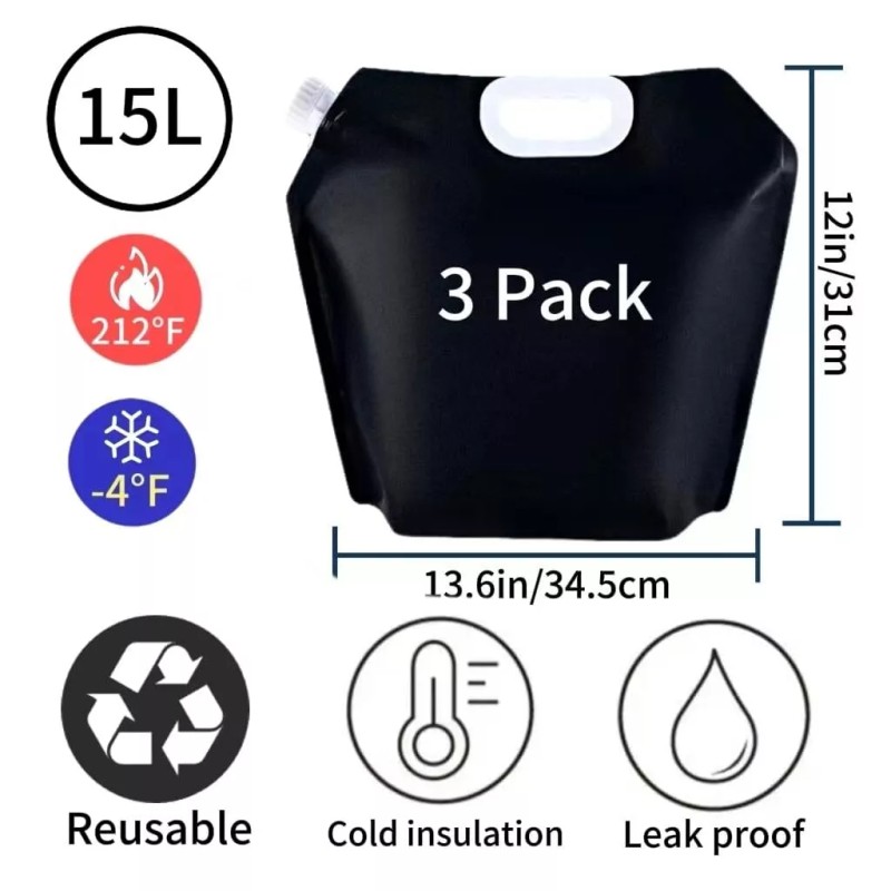 ARIESEE 5L Ice Bath Bags Set for Cold Plunge Therapy