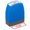 PATIKIL OK Stamp Self Inking Red Ink Office Stamps Pre-Inked