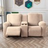 Unbranded Recliner Loveseat Cover with Middle Console Sofa slipcover, Stretch