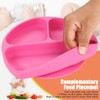 Silicone Divided Toddler Plates DIY Complementary Food Placemat Suction Cup