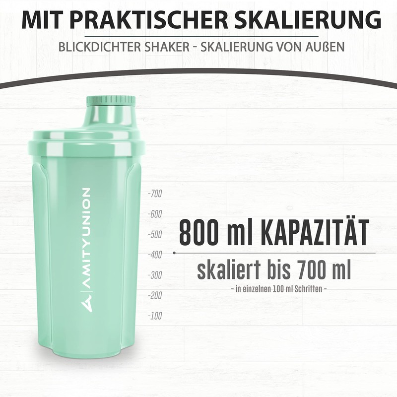 Protein Shaker 700 ml "Heaven" Leak-Proof, BPA Free with Click-In