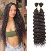 TAOYEMY Deep Wave Bulk Braiding Hair 20 Inches 120 g
