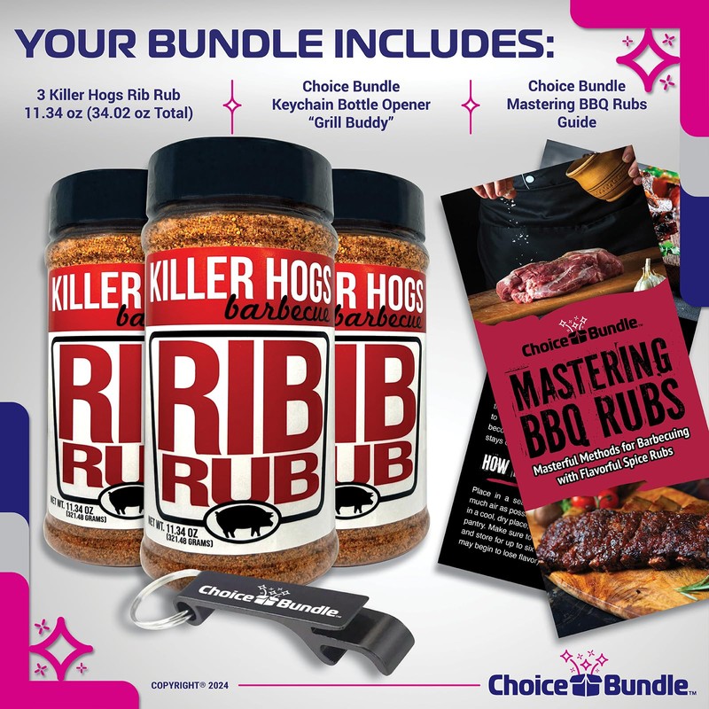 Killer Hogs Rib Rub Premium BBQ Barbecue Spice Seasoning 3