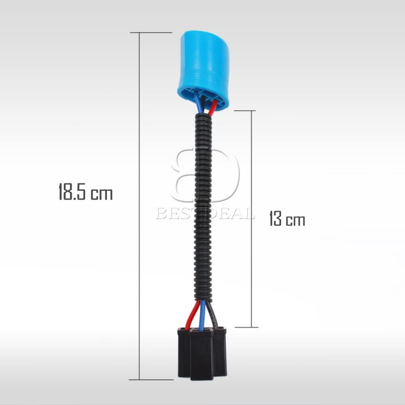 H2 Headlight Adapter - 9007 Male to H4 Female Extension