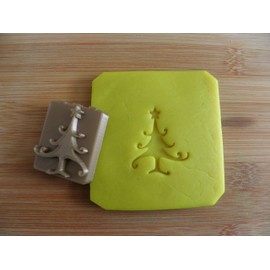 Christmas tree stamps CURLY many uses