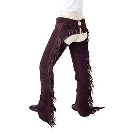 Tough-1 Show Stopper Equitation Chaps Medium Brown