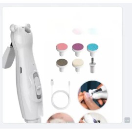 Kit Limador Uñas Cortaúñas Para Bebe Eléctrico Luz Led                                                                                                