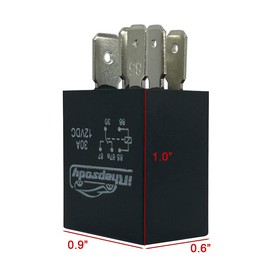 irhapsody 12v 30A 5-pin Spdt Multi-Purpose Starter Relay