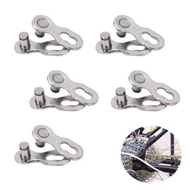 5 Pairs of Chain Lock 10 Speed Bike Chain, Chain Link, Bicycle Chain Link, Bicycle Missing Link, for 10 Speed Chain Bicycle Spare Parts (10 Speed)