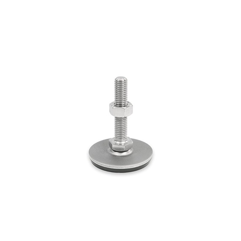 Ganter Standard Elements GN 41 40 – M10 – 50 D3 Set – Stainless Steel with Feet | Rubber