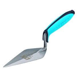 OX Pro London Pattern Pointing Trowel Used For Bricklaying in Building & Construction, Masonry Works - Carbon Steel with Dura-Grip Handle, 152 mm, 6 inch