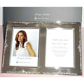 Monique Lhuillier by Royal Doulton Modern Love Double Picture Frame 2-5x7 New in Box