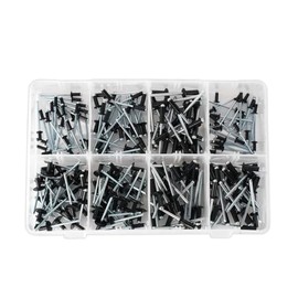 Sealey Rivet Assortment 200pc Black Anodised