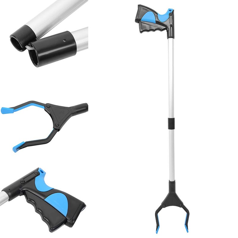 31" Extensor Recogedor De Basura Plegable, Agarrador De Mano Para