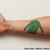 'Green Jumper' Temporary Tattoo - Water Resistant, Skin-Safe, Non-Toxic Transfer
