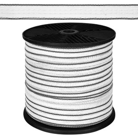 Yaocom 656 Ft/ 200 M Electric Fence Tape for Livestock with High Visibility Polytape Fencing Hot Wire Horse Electric Fence Kit with 4 x 0.18 mm Stainless Steel Conductors (3/4 Inch)