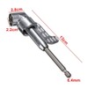 3Pcs Right Angle Drill Flexible Shaft Set, 105° Right Angle