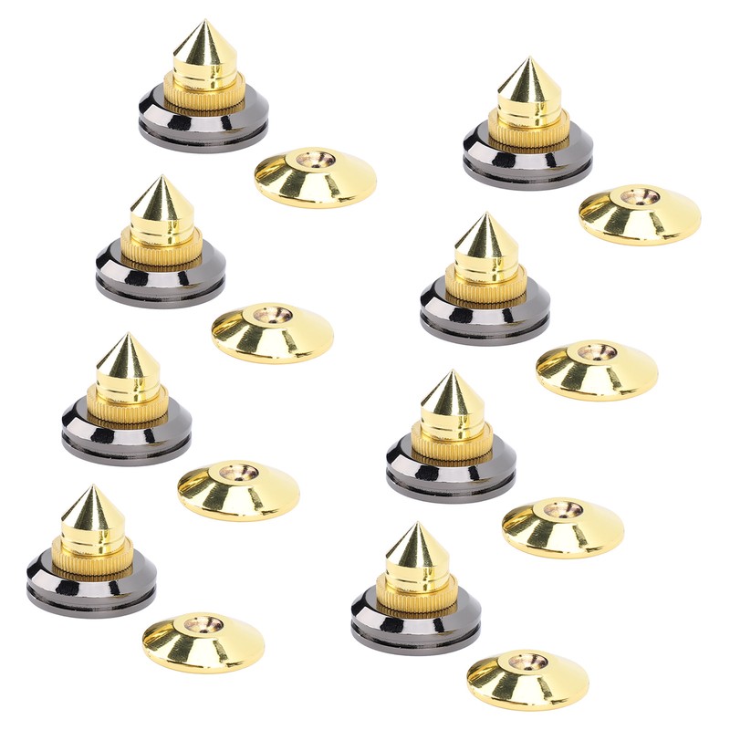Speaker Spike Pad Kit Wide Application Shock Absorbing Zinc Alloy