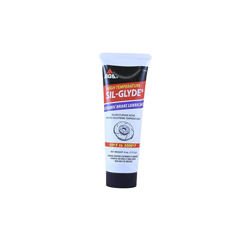 AGS Company Automotive Solutions Cerami-Glyde Silicone Brake Lubricant, Tube, 4