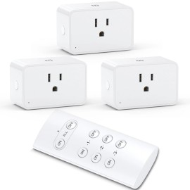 G-Homa Wireless Electrical Outlets with Remote Control, 1875W/15A, 100FT Range, ETL