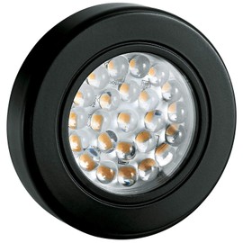 Tresco Lighting L-1EQPCBL-KIT 12V DC UL Safety Listed Cabinet Lighting with 2.5W EquiLine Puck Light, Black