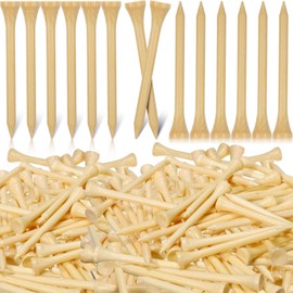 Mudder 2000 Pcs Bamboo Golf Tees Bulk Professional Golf Tees Reduce Friction Side Spin for Club Men Women Kids Accessories(2-3/4 Inch,Natural Wood Color)