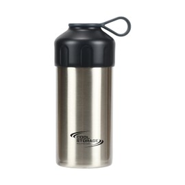 PEARL METAL D-6738 Cold Insulated Plastic Bottle Cover, Holder, Cooler, For Both 16.9 fl oz (500 ml) and 20.3 fl oz (600 ml), Vacuum Double Wall Construction, Satin, Cool Storage