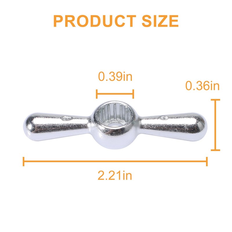 VIDABTE 01-5095 Bibb Sillcock Tee Handle,Metal Outside Faucet Hose Bibb