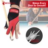 Billiard Pool Gloves for Left Hand 3 Finger, Splicing Process,